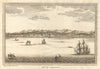 'Vue de Samboupo'. View of Makassar, Sulawesi, Indonesia. Celebes 1761 print
