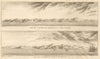 Coast profiles. Zihuatanejo Bay. Acapulco Bay. Guerrero Mexico. Anson 1761