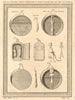 Magic drums for sorcerers and idols found in the Tatar yurts 1768 old print
