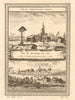 View of Schorskarkoi-Pogost, and Trojetski on the River Ob. Siberia, Russia 1768