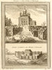 Five dome church & monk's quarters, Znamenski monastery, Abalak, Russia 1768