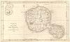 'Carte de l'Isle de Taiti'. Island of Tahiti. COOK / BENARD 1789 old map