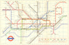 LONDON UNDERGROUND tube map plan. Victoria Line open to Victoria. GARBUTT 1969