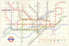LONDON UNDERGROUND tube map plan. Victoria Line open to Victoria. GARBUTT 1971