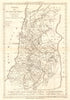 Judaea Seu Duodecim Tribus Israelis. Judea. 12 Tribes of Israel. BONNE 1789 map