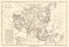 Asie. Antique map of Asia. Persia China Tartary. BONNE 1789 old