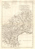 Gouvernements de Languedoc, de Roussillon et de Foix. SW France. BONNE 1789 map