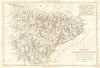 Royaumes d’Aragon et de Navarre avec… Catalogne. Catalonia Spain. BONNE 1789 map