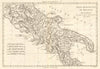 Partie Septentrionale du Royaume de Naples. Southern Italy. BONNE 1789 old map