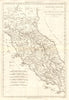 Etat de l’Église et Duché de Toscane. Papal States & Tuscany. BONNE 1789 map