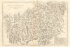Cercle d’Autriche. Circle of Austria. BONNE 1789 old antique map plan chart