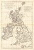 Isles Britanniques… Angleterre, Ecosse & Irlande. British Isles. BONNE 1789 map