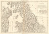 Royaume d'Angleterre partie Septentrionale. England & Wales North BONNE 1789 map
