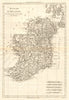Royaume d’lrlande. Kingdom of Ireland. BONNE 1789 old antique map plan chart