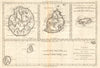 Isle de France, Bourbon & Rodrigue. Mauritius Réunion Rodrigues. BONNE 1790 map