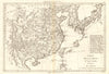 Empire de la Chine, Royaume de Corée &… Japon. China Korea Japan. BONNE 1790 map