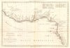 Royaumes, Etats et Pays de la Haute Guinée. Gulf of Guinea. BONNE 1790 old map