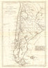 Le Chili… et les pays des Patagons. Chile Argentina Patagonia. BONNE 1790 map