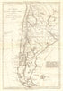 Le Chili… et les pays des Patagons. Chile Argentina Patagonia. BONNE 1790 map