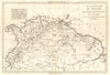 Nouveau Royaume de Grenade, Nouvelle Andalousie et Guyane. BONNE 1790 old map