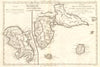 Martinique, Guadeloupe, Marie-Galante, La Désirade & Saintes. BONNE 1790 map