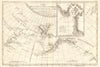 Côte NO de l'Amérique & côte NE de l’Asie. Alaska & Kamchatka. BONNE 1790 map