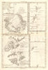 Baye d'Awatska. Avacha Bay, Kamchatka. Typa/Taipa & Macao/Macau. BONNE 1790 map