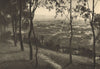 CHILE. Curico view 1932 old vintage print picture