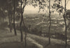 CHILE. Curico view 1932 old vintage print picture