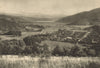CHILE. Contulmo view 1932 old vintage print picture