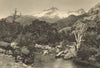 CHILE. Rio Trubunleo. Sierra Velluda 1932 old vintage print picture
