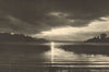 CHILE. Lago / Lake Villarica (Pucón). Crepúsculo. Twilight 1932 old print