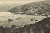 CHILE. Corral. View of the port 1932 old vintage print picture