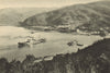 CHILE. Corral. View of the port 1932 old vintage print picture