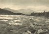 CHILE. Rio / River Petrohué. Volcan Calbuco Volcano 1932 old vintage print