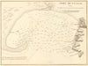 Port of Fangar. 'Port de Fangal'. Spain. L'Ampolla. GAUTTIER 1851 old map