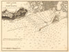 Barcelona roadstead. 'Port et Rade de Barcelone'. Spain. GAUTTIER 1851 old map