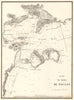 Plan du Port de Toulon. Var. GAUTTIER 1851 old antique vintage map chart