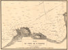 Plan du Port de St Tropez. Var. GAUTTIER 1851 old antique map chart