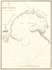 Plan of the Port of Genoa. 'Plan du Port de Genes'. Italy. GAUTTIER 1851 map
