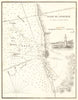 Roadstead of Livorno. 'Rade de Livourne'. Italy. GAUTTIER 1851 old antique map