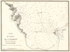 Plan du Golfe de Saint-Florent. Corse Corsica. GAUTTIER 1851 old antique map