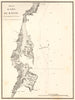 Plan du port de Bastia. Corse Corsica. GAUTTIER 1851 old antique map chart