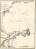 Plan du Golfe de Pinarello. Corse Corsica. GAUTTIER 1851 old antique map chart