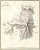 Santo Stefano, Maddalena. 'Port Villa Marina'. Sardinia. GAUTTIER 1851 old map