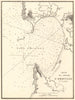 Plan du Golfe d'Oristano, en Sardaigne. Sardinia. GAUTTIER 1851 old map