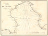 Gulf of Taranto. 'Golfe de Tarante'. Italy. GAUTTIER 1854 old antique map