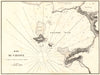 Bay of Taranto. 'Baie de Tarante'. Italy. GAUTTIER 1854 old antique map chart