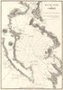 The Corfu Channel. 'Plan du canal de Corfou'. Greece. Albania. GAUTTIER 1854 map