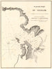 The Port of Sigacik. 'Plan du Port de Sighajik'. Turkey. GAUTTIER 1854 old map